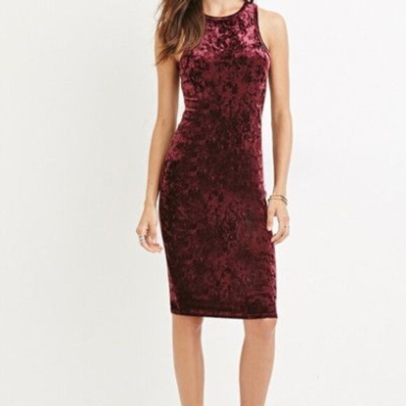 Red crush Velvet velour Dress moody whimsigoth feminine witchy romantic burnout - Picture 3 of 9